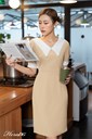 TDL03952 copya Ảnh của Đầm ôm phối ren cổ và tay